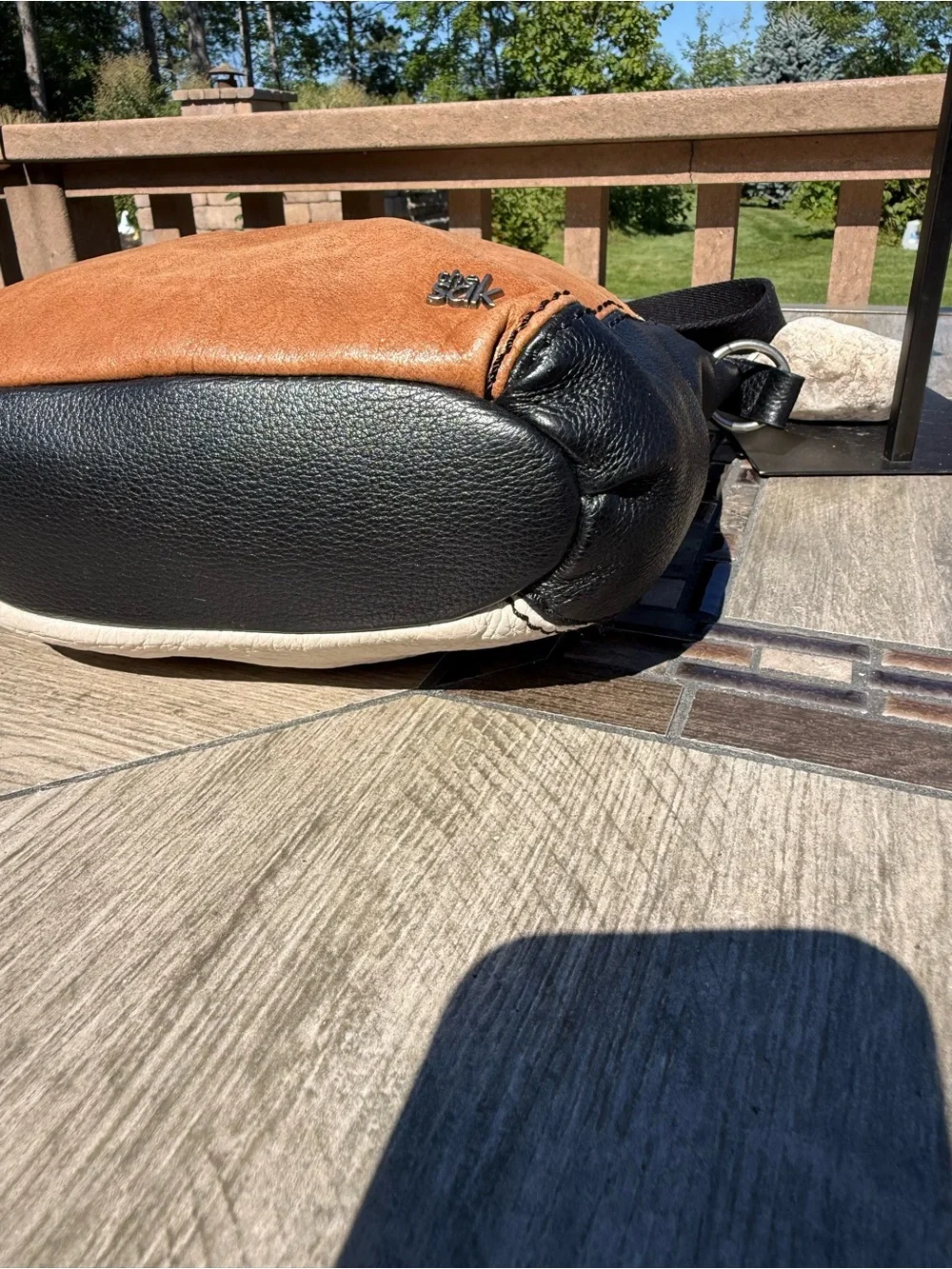 EUC Sak Laurel Colorblock Leather Crossbody Bag